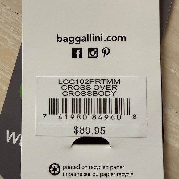 Baggallini Cross Over Crossbody with RFID Wristlet - Portobello - Picture 5 of 5